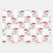 猫遊が ラッピングペーパーシート (正面)