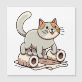 猫遊とトイレ紙 (正面)