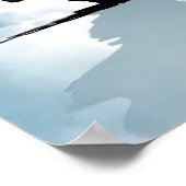 猫遊と一緒に雨の日ポスター ポスター (角)