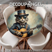 猫遊のギター – Decompage- 薄葉紙