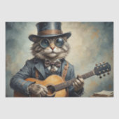 猫遊のギター – Decompage- 薄葉紙 (正面)