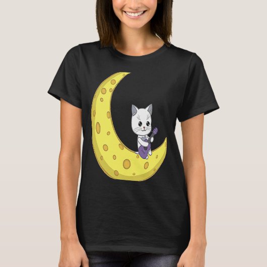 猫遊のギター Tシャツ (正面)