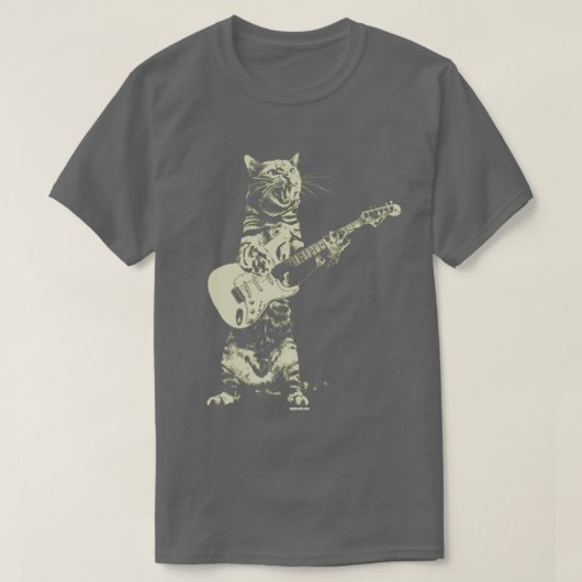 猫遊のギター Tシャツ (デザイン正面)