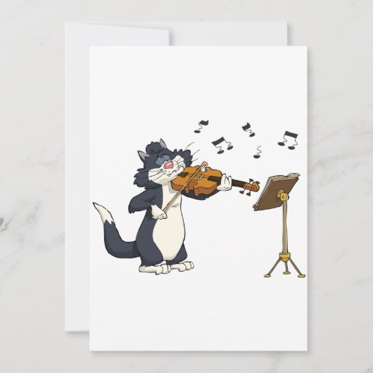 猫遊のバイオリン 招待状 (正面)