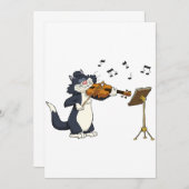 猫遊のバイオリン 招待状 (正面/裏面)