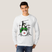 猫遊の太おもしろい遊鼓 Tシャツ (正面フル)