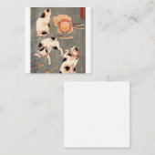 猫遊の歌川国芳 スクエア名刺 (正面/裏面)