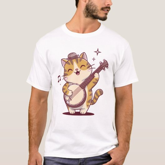 猫遊の番上 Tシャツ (正面)