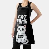 猫遊びは猫を見ないおもしろい エプロン (インサイチュ)