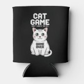 猫遊びは猫を見ないおもしろい 缶クーラー (正面)