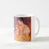 猫遊を飼っている子ども(by Mary Cassatt) コーヒーマグカップ (正面右)