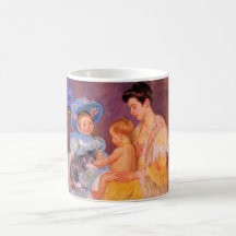 猫遊を飼っている子ども(by Mary Cassatt)