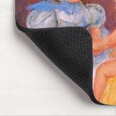 猫遊を飼っている子ども(by Mary Cassatt) マウスパッド (コーナー)