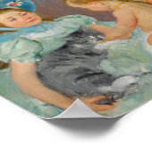 猫遊を飼っている子ども | Mary Cassattポスター ポスター (角)