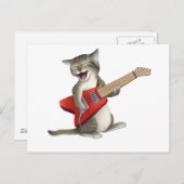 猫遊ギター ポストカード (正面/裏面)