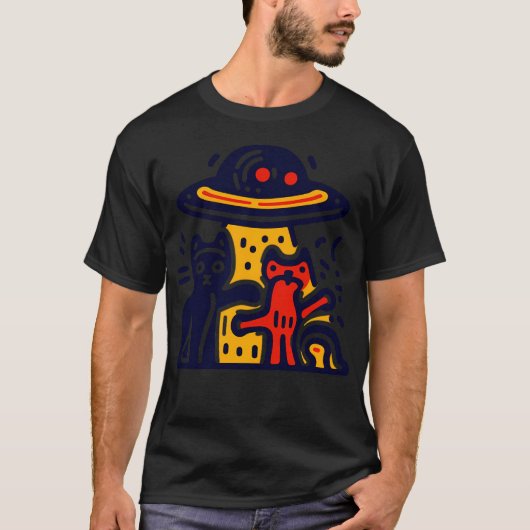 猫遊猫教団 Tシャツ (正面)