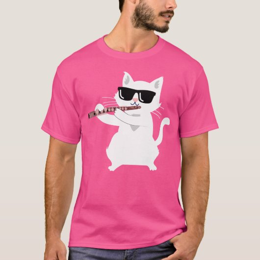 猫遊笛 Tシャツ (正面)