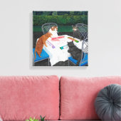 猫遊麻雀 キャンバスプリント (インサイチュ (リビング))