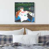 猫遊麻雀 キャンバスプリント (インサイチュ (寝室))