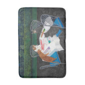 猫遊麻雀 バスマット (正面縦)