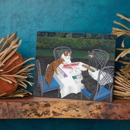 猫遊麻雀 フォトプラーク (側面)