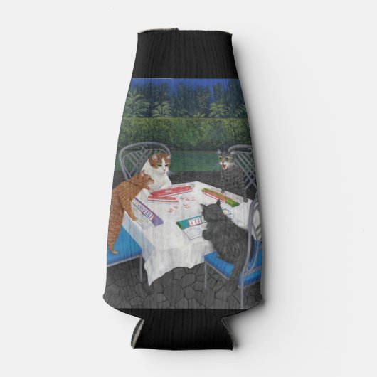 猫遊麻雀 ボトルクーラー (正面)