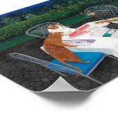 猫遊麻雀 ポスター (角)