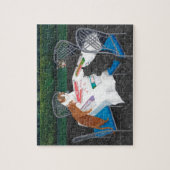 猫遊麻雀。メオジョング ジグソーパズル (縦)