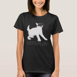 猫遊I Cat猫ゲーマーVRヘッドセット Tシャツ