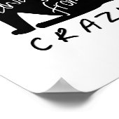 猫遠くに一つ熱狂する ポスター (角)