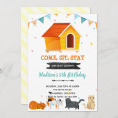 猫里親パーティの招待状 サンキューカード (正面/裏面)