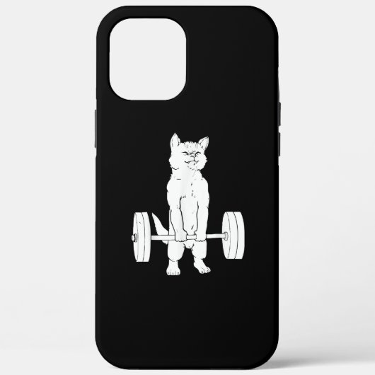 猫重量挙げとジム Case-Mate iPhoneケース (裏面)