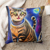 猫間抜けを宇宙にミーム クッション (ブランケット)