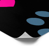 猫離れが爪をハートに ポスター (角)