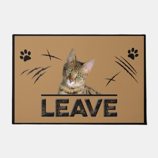 猫離れのドーマ、愛人のギフト、ホーム離れ! ドアマット (正面)