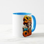 猫静かの無関心 マグカップ (正面右)