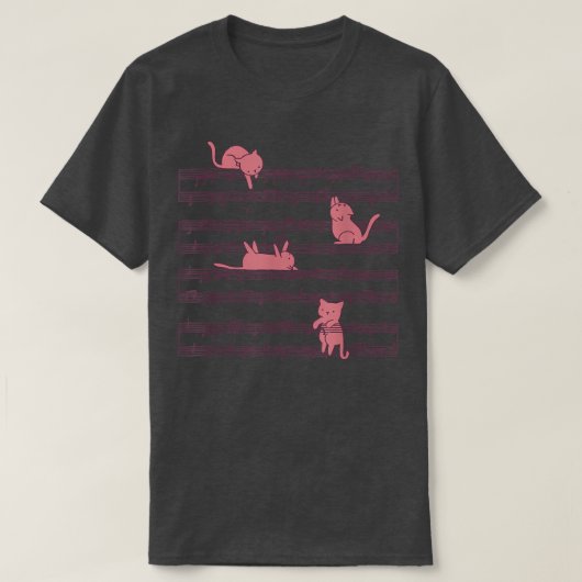 猫音楽遊ミュージシャン Tシャツ (デザイン正面)