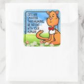 猫頭が切れるは スクエアシール (バッグ)