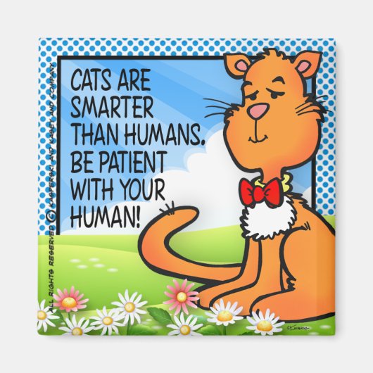 猫頭が切れるは マグネット (正面)