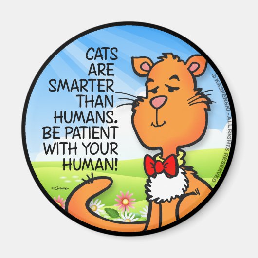 猫頭が切れるは マグネット (正面)