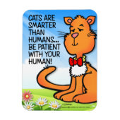 猫頭が切れるは マグネット (縦)