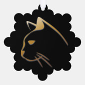 猫頭 オーナメントカード (裏面)