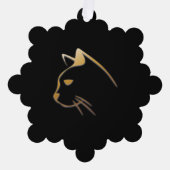 猫頭 オーナメントカード (正面)