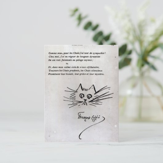 猫頭 ポストカード (スタンド正面)