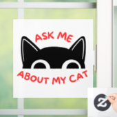 猫頼の窓が引っかかっている ウィンドウサイン (ホーム)