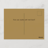 猫顔こんにちは!手描きアートカード ポストカード (裏面)