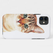 猫顔の水彩 Case-Mate iPhoneケース (裏面(横))