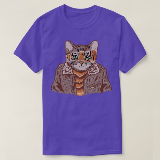 猫顔オン人間体 Tシャツ (デザイン正面)