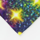 猫顔クローズアップポップ・アートのアート フリースブランケット (角)