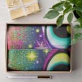 猫顔クローズアップポップ・アートのアート 薄葉紙 (ギフト)